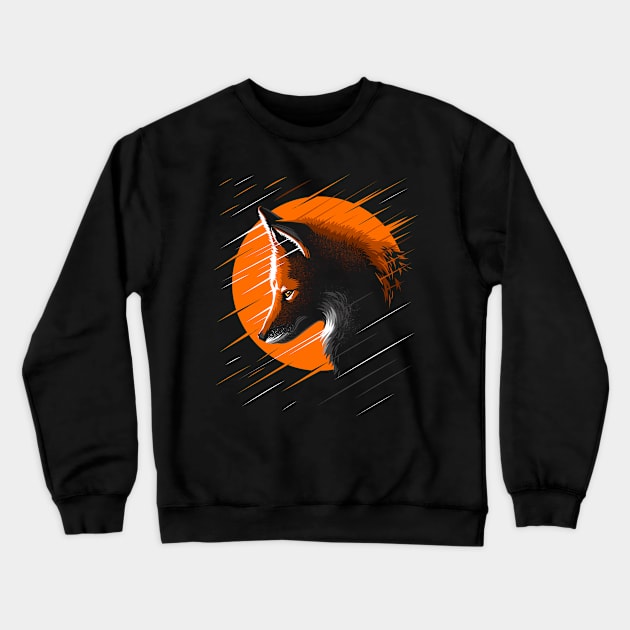 Rising Fox Crewneck Sweatshirt by albertocubatas